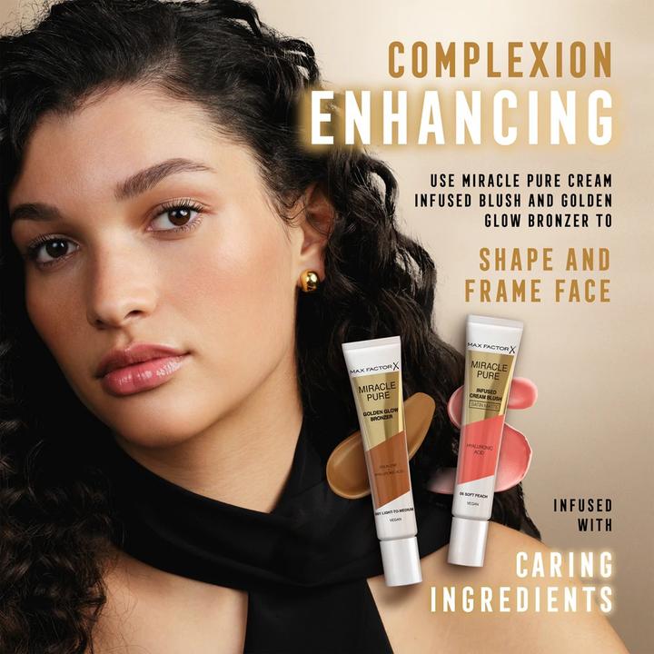 Produktbild Max Factor Miracle Pure Golden Glow Bronzer - Bronzer 15 ml 001 Light-To-Medium (001 Light-To-Medium, 01 Light To Medium, Bronzer, 15 ml)