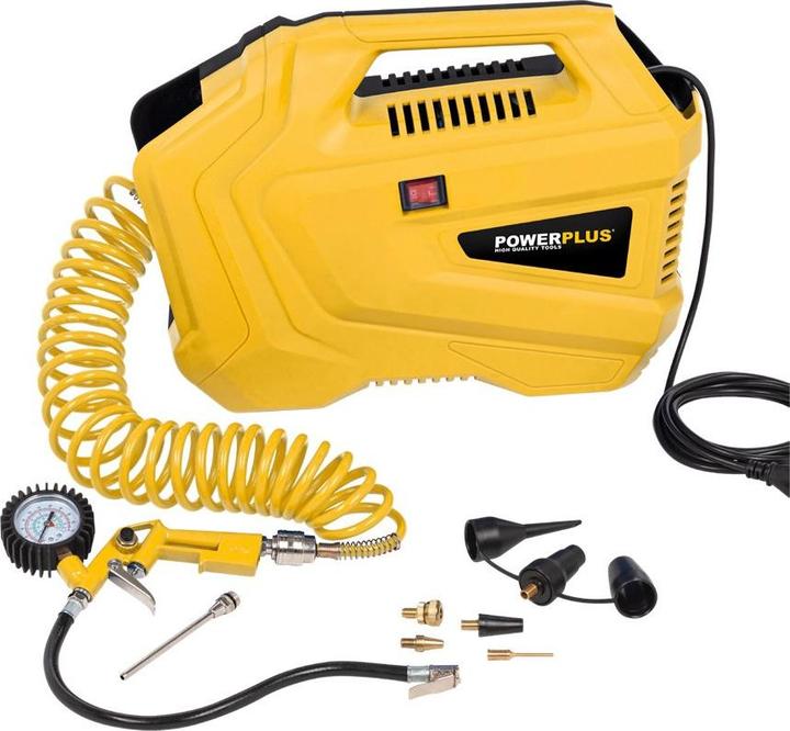 Actual product image Powerplus Compressor 1100W + 11acc (8 bar)