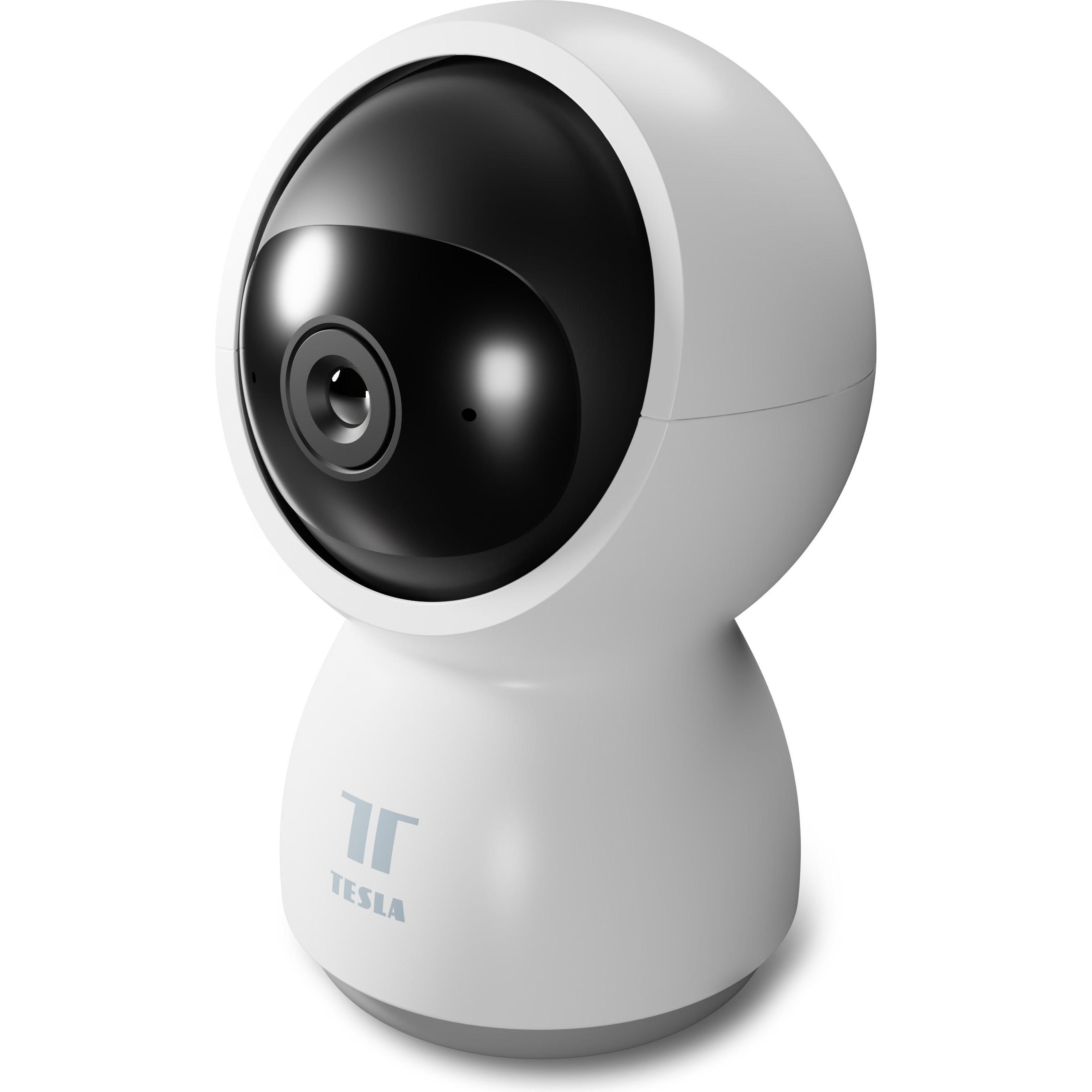 Thumbnail - Tesla Überwachungskamera Smart 360 (2022), Innenbereich, weiss/schwarz (1920 x 1080 Pixels), Netzwerkkamera, Weiss