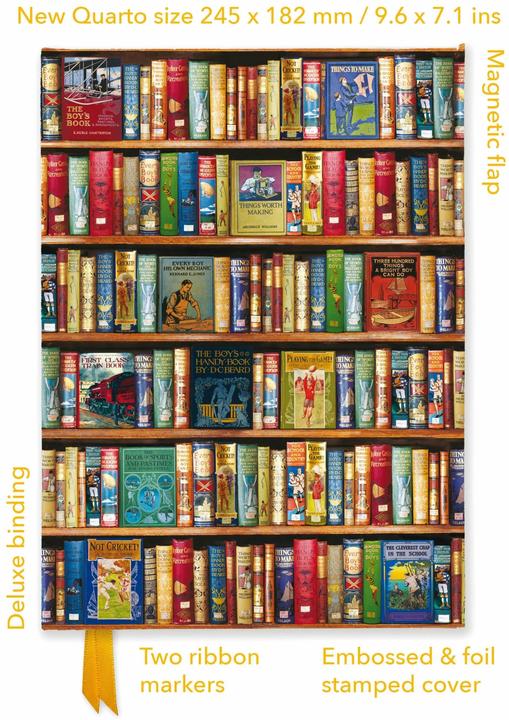 Produktbild Bodleian Libraries: Hobbies & Pastimes Bookshelves (Foiled Quarto Journal) (Liniert, Harter Einband)