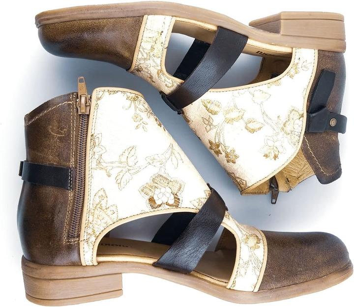 Actual product image Pintodiblu Oxford Lowheel Leather Bootie (41)