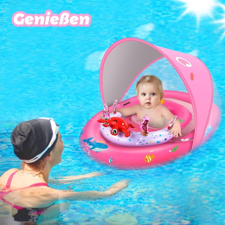 Actual product image Activity Board Swim ring baby UPF50+