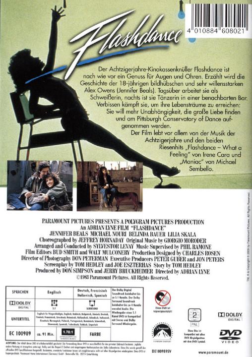 Actual product image Flashdance (DVD, 1983, English)