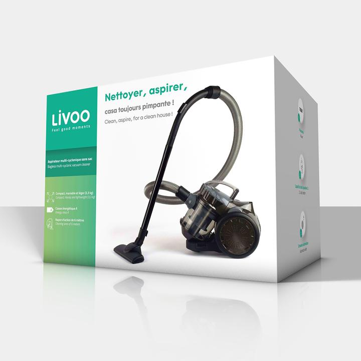 Actual product image Livoo Bagless multi-cyclonic vacuum cleaner