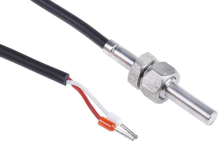 Actual product image RS PRO Temperature sensor, NTC x 48mm liquid, max.temp +150 °C (Test prod)