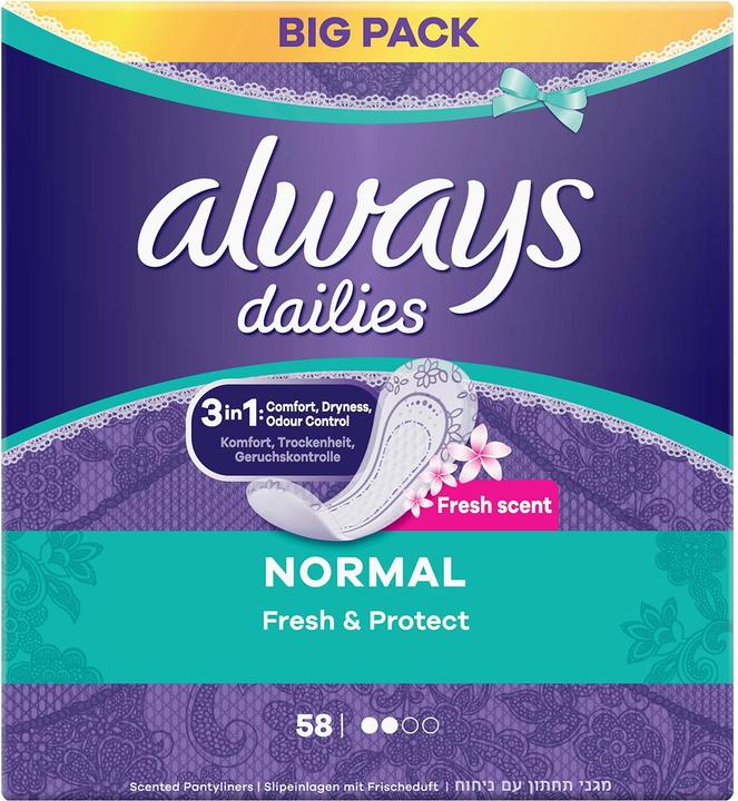 Produktbild Always Dailies Fresh & Protect Normal Panty Liners, 140 g