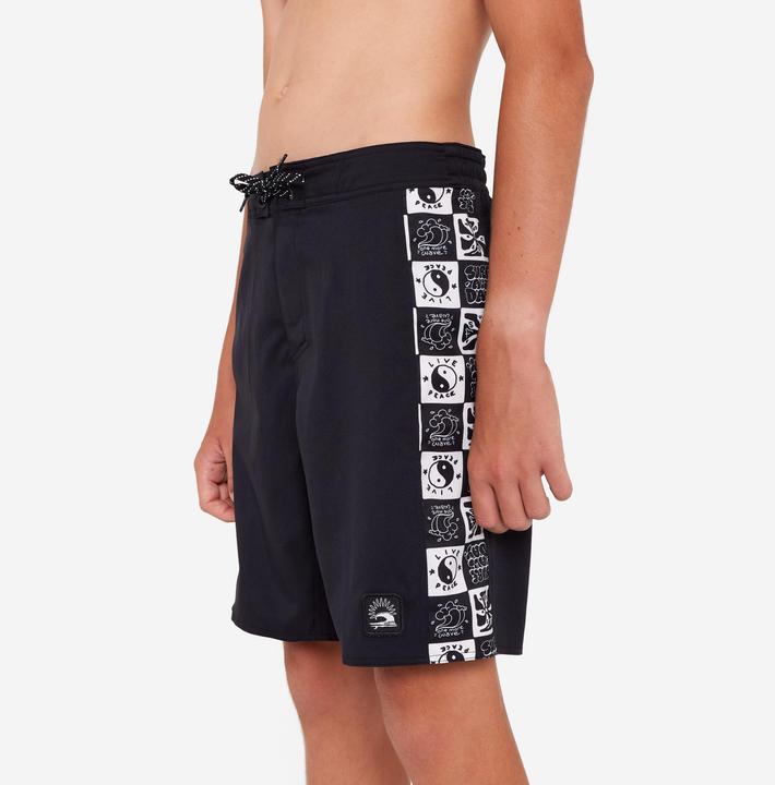 Immagine prodotto Olaian Boardshorts Surfen Jungen 900 Band schwarz (152)