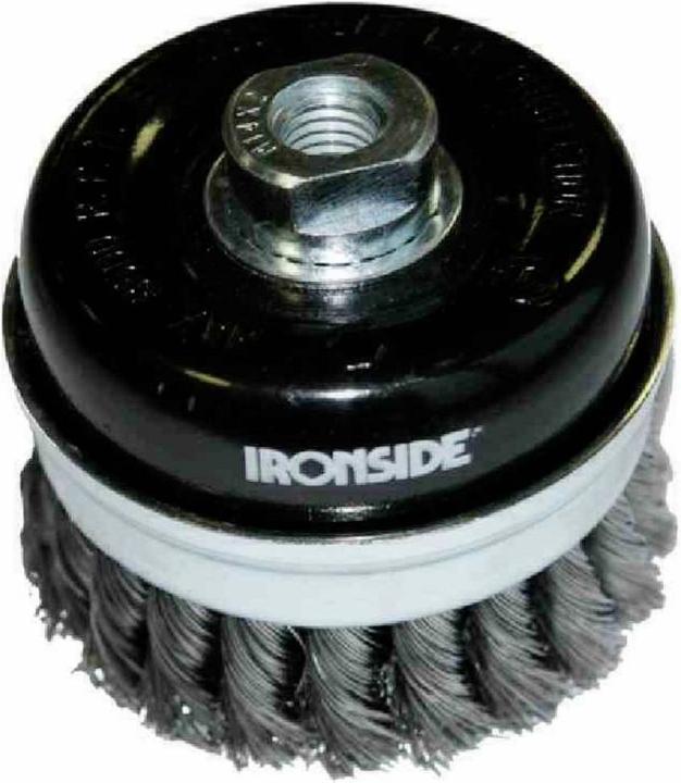 Produktbild Ironside 243007 Topfbürste100mm M14 0,5mm gezopft, für Winkelschleifer