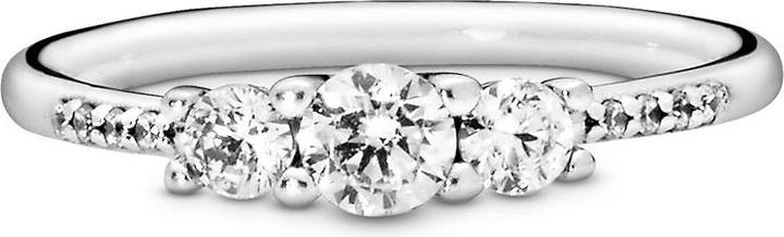 Immagine prodotto Pandora Anello con tre pietre chiare (58, 925 Argento)