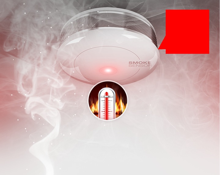 Actual product image Fibaro smoke sensor