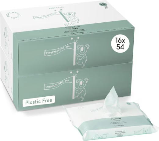 Actual product image Naïf Baby wet wipes (432 Piece)