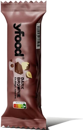 Produktbild YFood Brownie & Roasted Nuts (Brownie, Nuss, 12 Stk., 720 g)