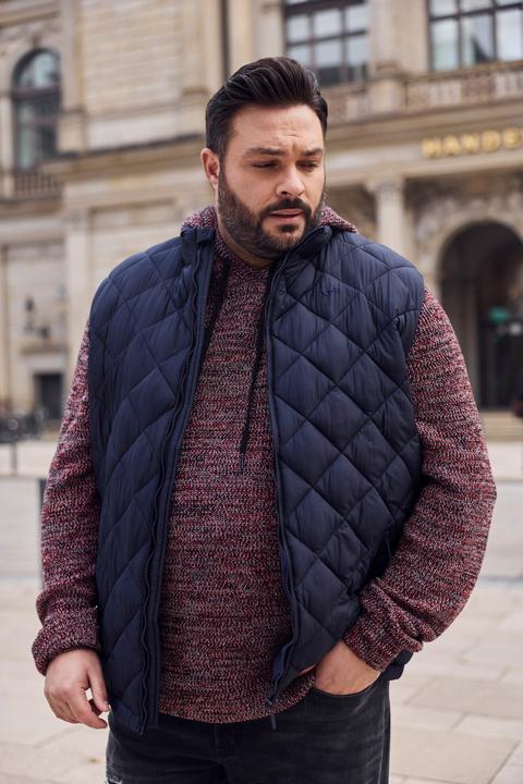 Image du produit Men+ Pull en maille chinée, avec capuche - jusqu'au 8 XL (6XL)
