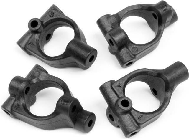 Produktbild HB Racing CYCLONE D4 - FRONT HUB CARRIER SET (7degree/10degree)
