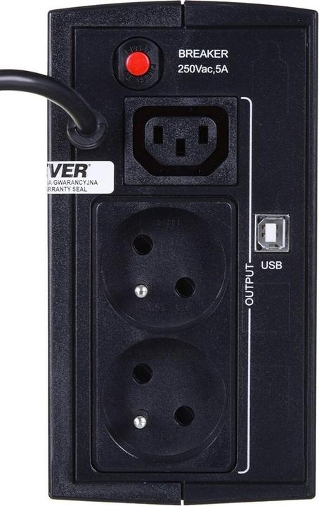 Produktbild Ever Ups Duo 550 Pl Avr USB (550 VA, 330 W, Line-Interaktiv USV)