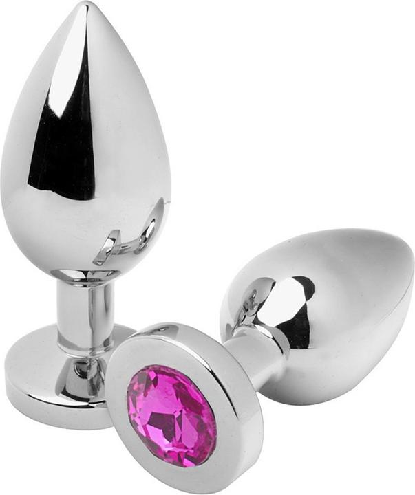 Produktbild Metal Hard Metalhard Anal Plug Diamond Pink Medium 7.62cm