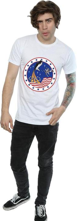 Actual product image Nasa Mens Classic Rocket 76 T-Shirt (L)