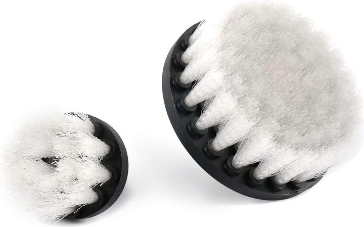 Actual product image Konjac Sponge Soft Leather & Fabric Drill Brush Set