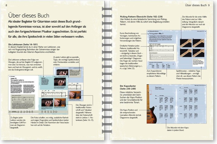 Produktbild Fingerpicking - Der Komplettkurs (Deutsch, Phil Capone, 2011)