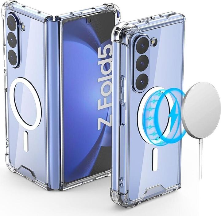 Actual product image Screenguard Magnetic Samsung Galaxy Z Fold5 Clear Case MagSafe Cover (Samsung Galaxy Z Fold5)