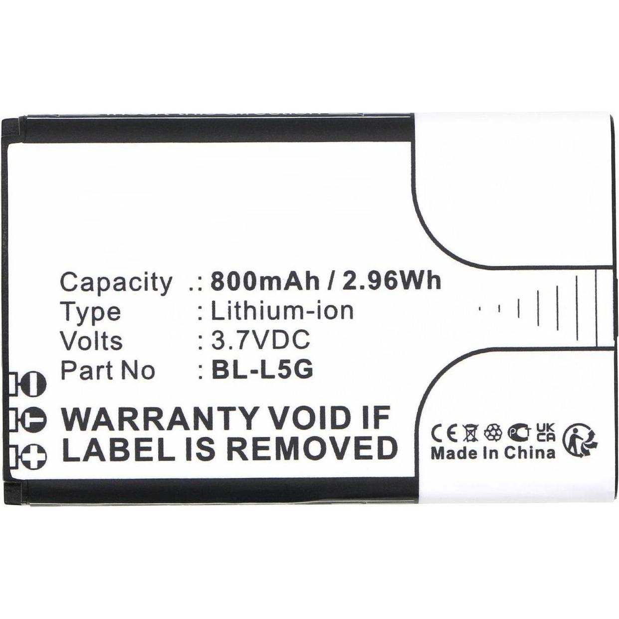 Thumbnail - CoreParts Battery 3.7V 800mAh 2.96Wh, Smartphone Akku