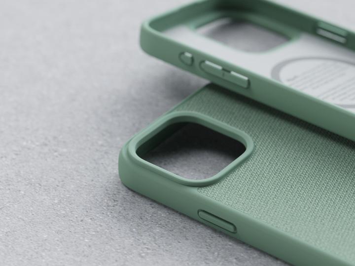 Produktbild Njord Hard-Cover Fabric MagSafe Case Turquoise (Apple iPhone 15 Pro Max)