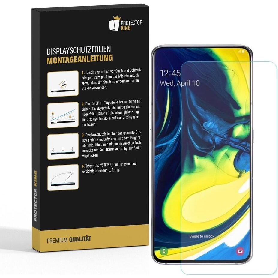 Thumbnail - Protectorking 2x Premium Displayschutzfolie Matt Entspiegelt (2 Stück, Samsung Galaxy A80), Smartphone Schutzfolie