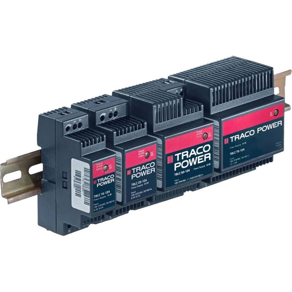 Thumbnail - TracoPower, Spannungswandler, DIN-Rail PSU, 15 W, 24 Vdc, 0.63 A
