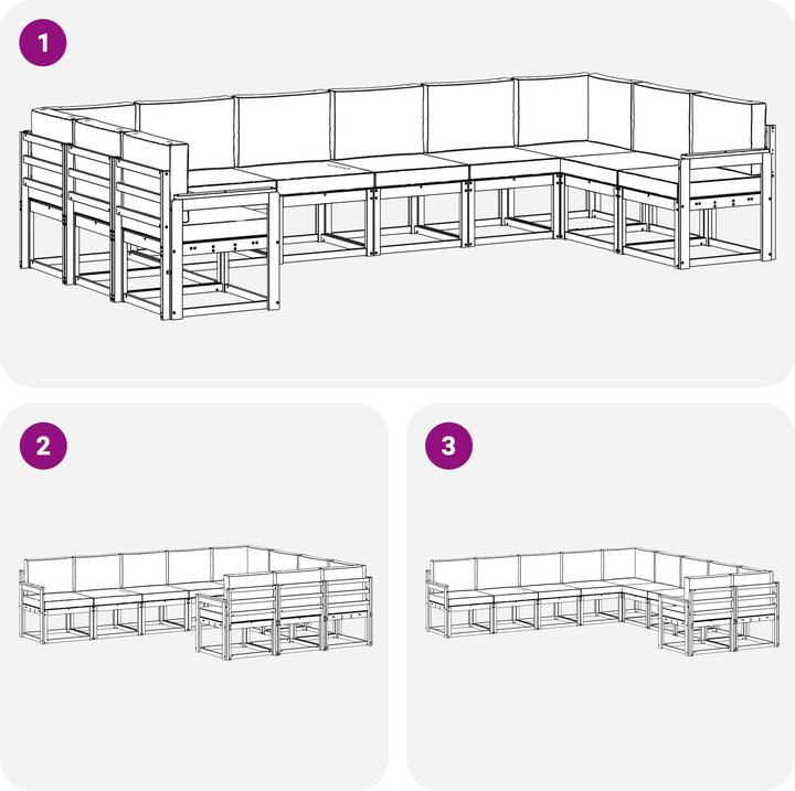Image du produit vidaXL Outdoor-Sofa