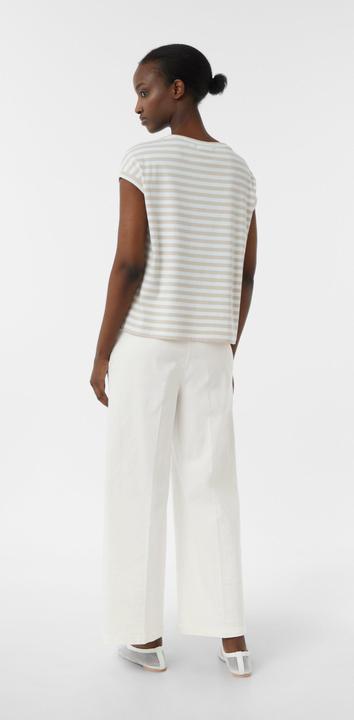 Immagine prodotto Comma T-Shirt Gestreiftes T-Shirt mit verlegter Seitennaht und Printdetail (38)