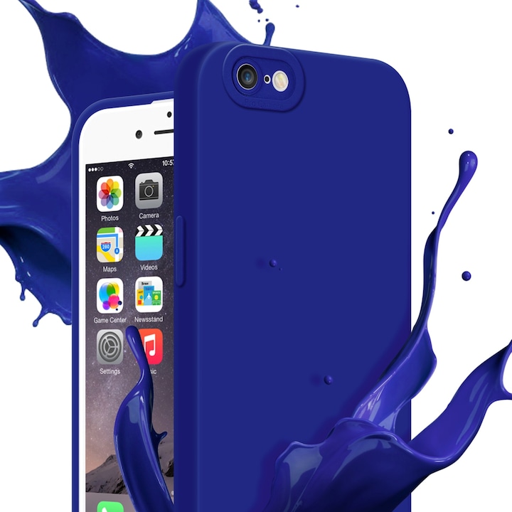 Productafbeelding Cadorabo Hoesje voor Apple iPhone 6 PLUS / 6S PLUS in TPU Fluid LM162 Style (Apple iPhone 6 Plus)