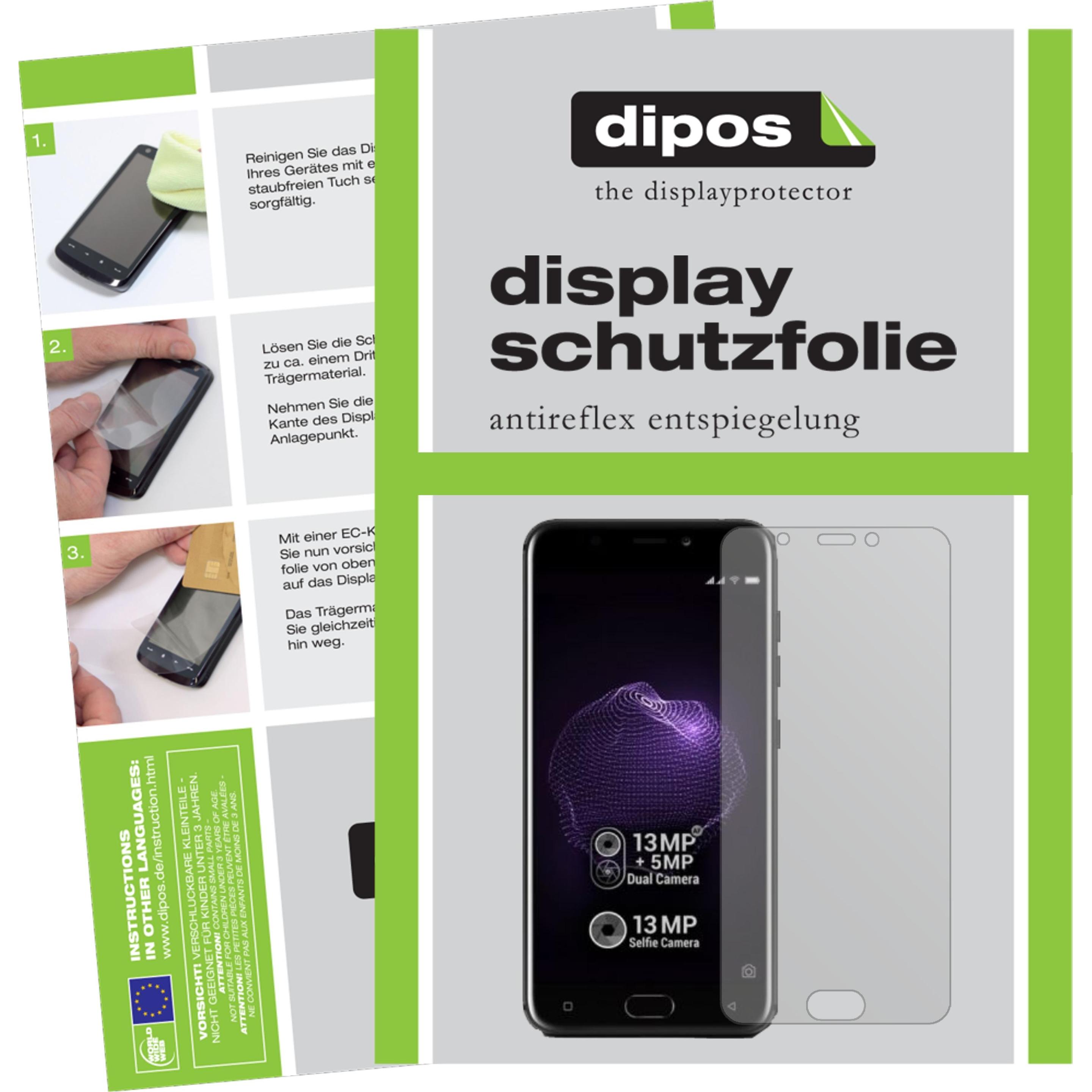 Thumbnail - Dipos Displayschutzfolie Antireflex (2 Stück, Allview X4 Soul), Smartphone Schutzfolie, Transparent