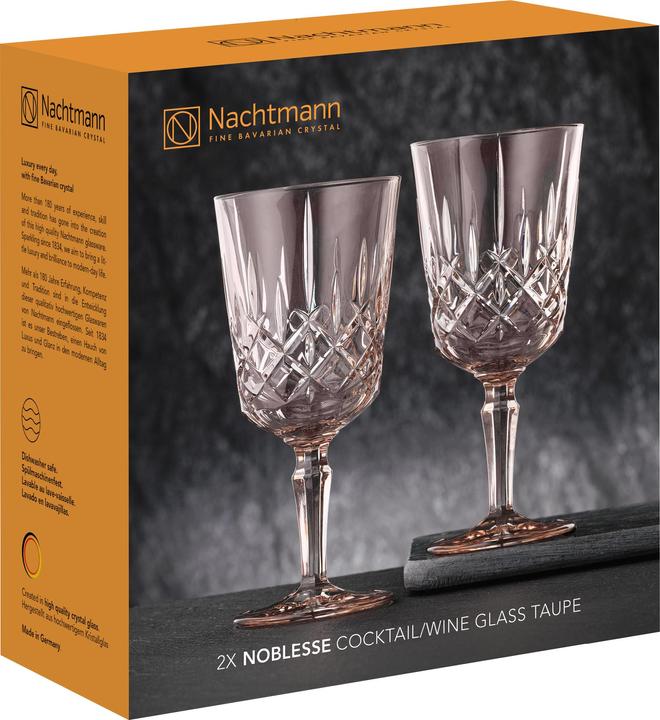 Actual product image Nachtmann Cocktail/Wine Glass taupe SET/2 617/0 Noblesse UK/3 (35.50 cl, 2 Glasses, Wine glasses set)
