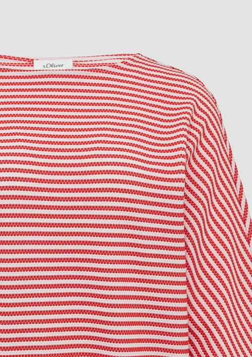 Image du produit S.Oliver T-Shirt Gestreiftes T-Shirt im Relaxed Fit mit 3/4-Ärmeln (38)