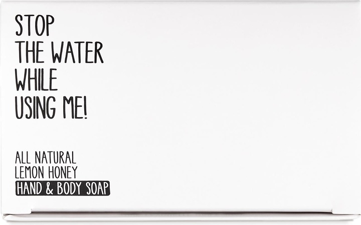 Actual product image Stop The Water While Using Me! All Natural Body - Lemon Honey Bar Soap (Hard soap)