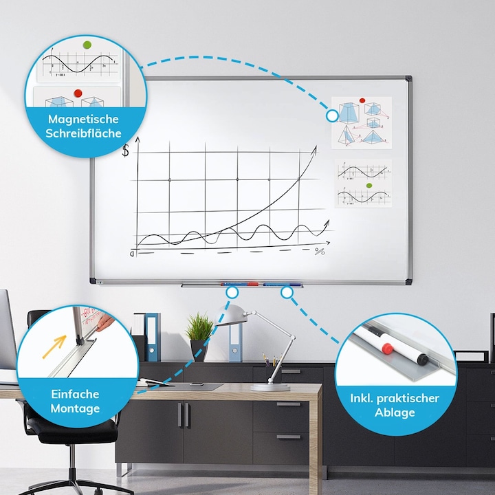 Produktbild Master of Boards Whiteboard PRO (80 x 110 cm)