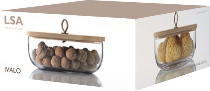 Actual product image LSA Ivalo ash container & lid H11cm - clear (4.70 l)
