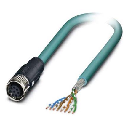 Phoenix Contact Netzwerkkabel, Elektronikkabel + Stecker, Blau