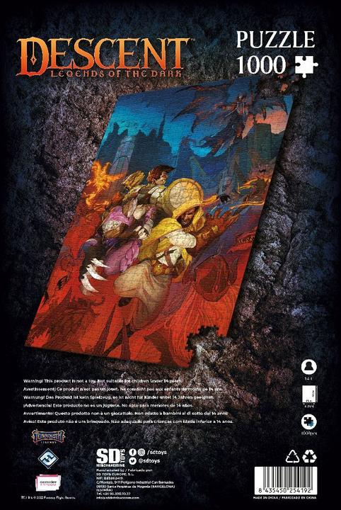 Immagine prodotto SD Toys SDTD0003 - Puzzle Descent Legends of Darkness, 1000 pezzi (1000 pezzi)