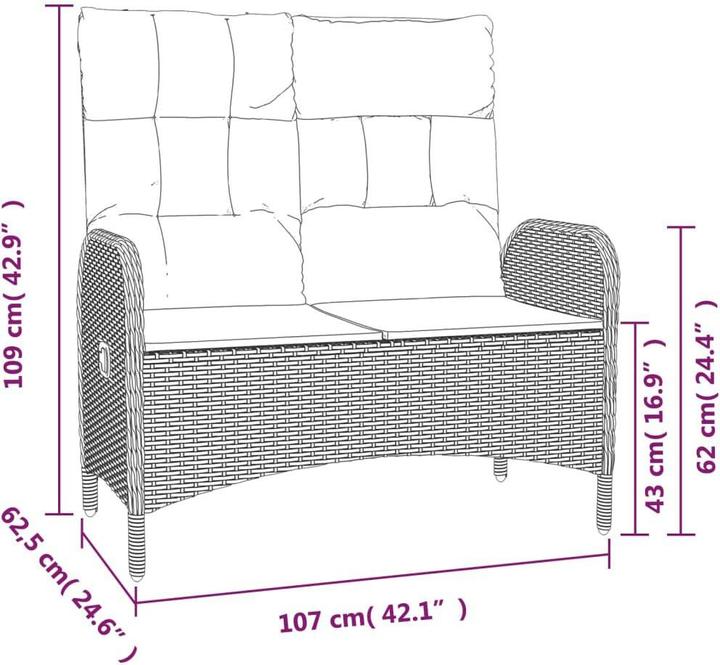 Produktbild vidaXL Garten-Essgruppe (160 x 80 x 74 cm)