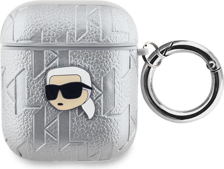 Produktbild Karl Lagerfeld AirPods 1/2 PU Embossed Karl Head Case (Kopfhörer Hülle)