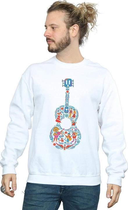 Actual product image Disney Mens Coco Guitar Pattern Sweatshirt (3XL)