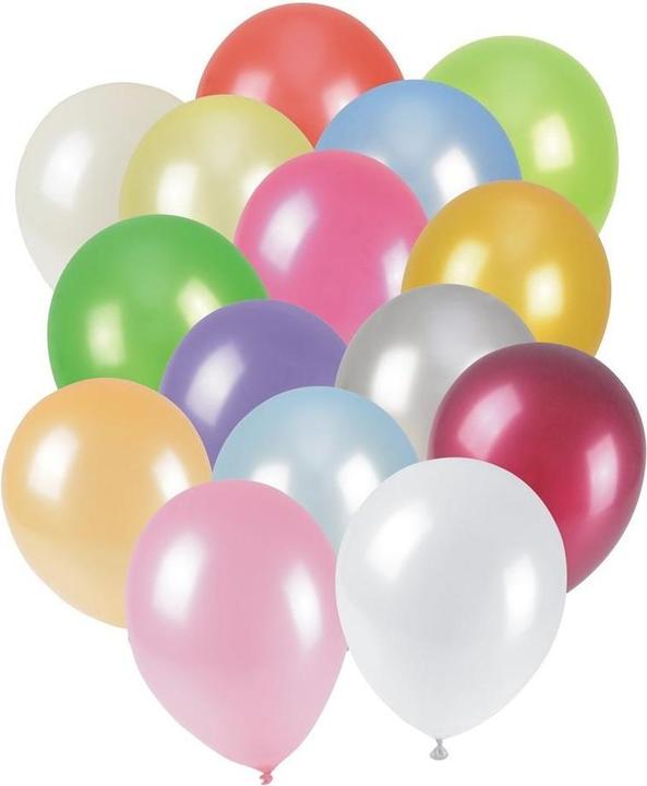 Actual product image Arpex Metallisierte Luftballons 25 cm 12 Stk (12 x)