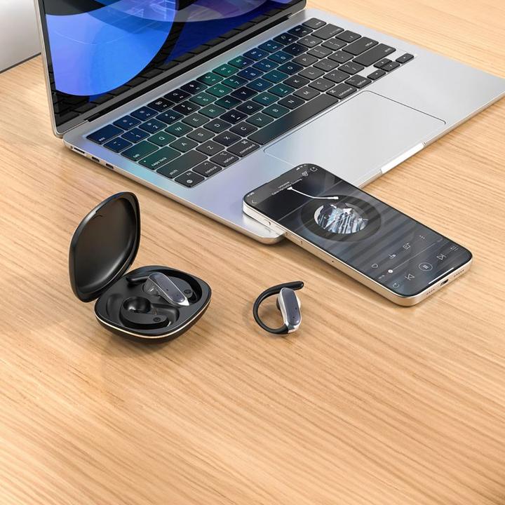 Actual product image Dudao Słuchawki Słuchawki U17Z Bluetooth 5.3 OWS z zausznikami - czarne (6 h, Wireless)