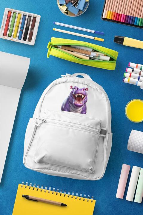 Produktbild Bügelbilder Schul & Freizeitsrucksack-Set Nilpferd (15 l)