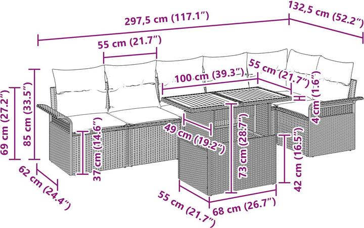 Produktbild vidaXL gartenmöbel
