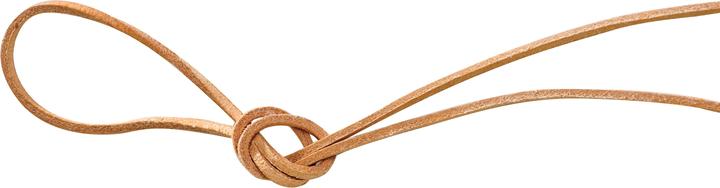 Actual product image VBS Leather strap natural, square, 2mm, 1m