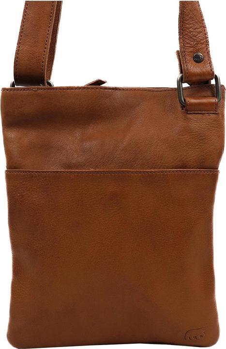 Bear Design Kleine Crossbodytas / Schoudertas Leer - Doris - Cognac