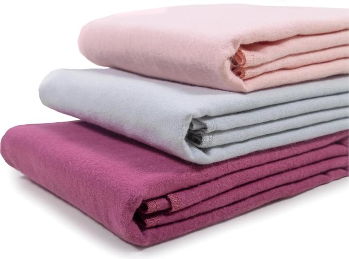 Image du produit Makian Moltontuch 3-er Set 80 x 80 cm, Rosa (80 cm, 80 cm)