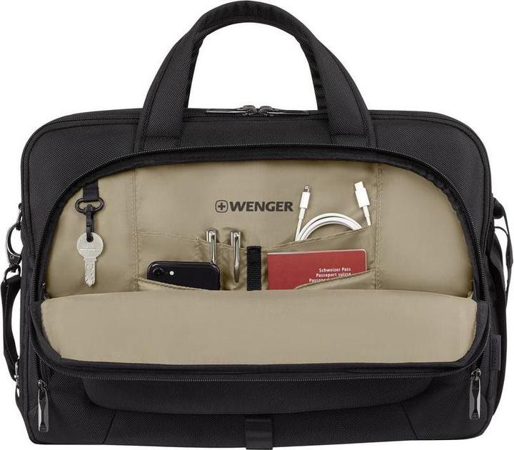 Productafbeelding Wenger Meteor Brief 16 - 17" Laptop-Tasche mit Tablet-Fach - schwarz (17")